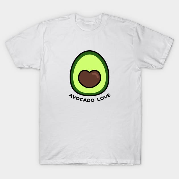 Avocado Love T-Shirt by hya_bm